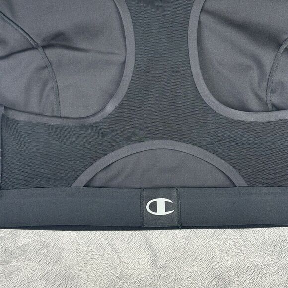 Champion Sports Bra‎ Women 1X Black Paint Splatter Athletic Moderate Support - Picture 9 of 12